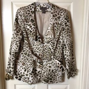 Fenn Wright Manson Animal Print Belted Jacket